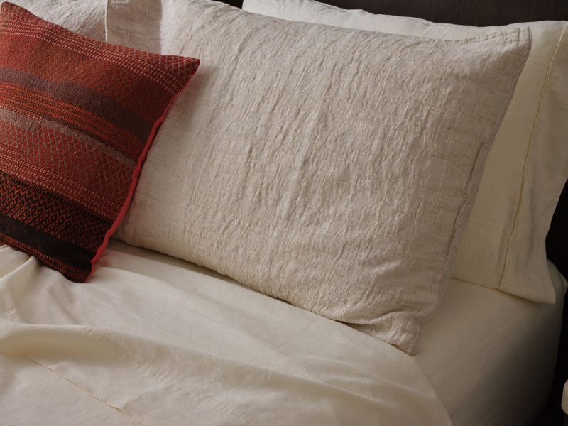 Au Lit Flax Sham Set – Queen – view 2