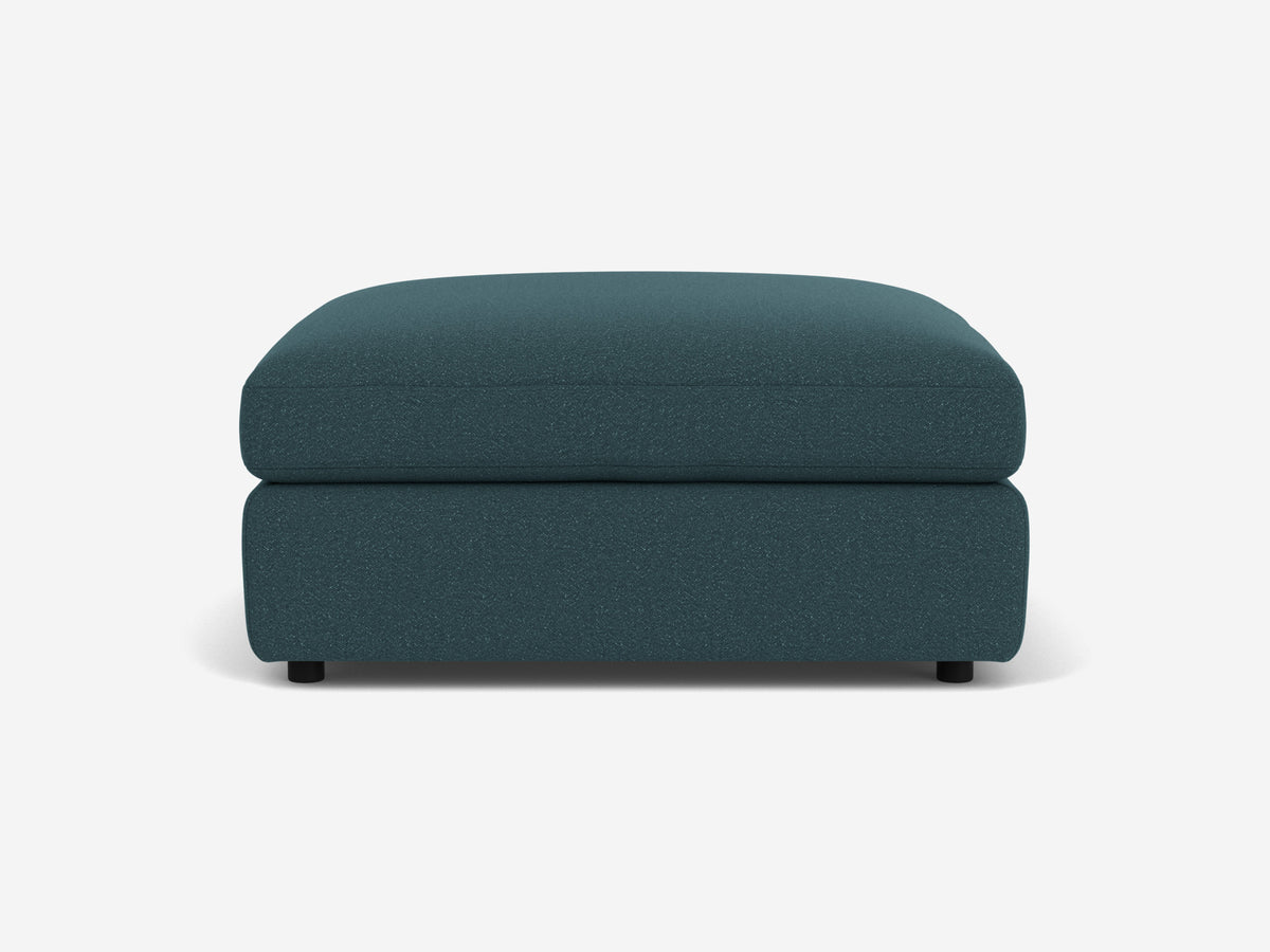 Everyday Storage Ottoman – Shallow (38.5") / Square / Fabric/Leather