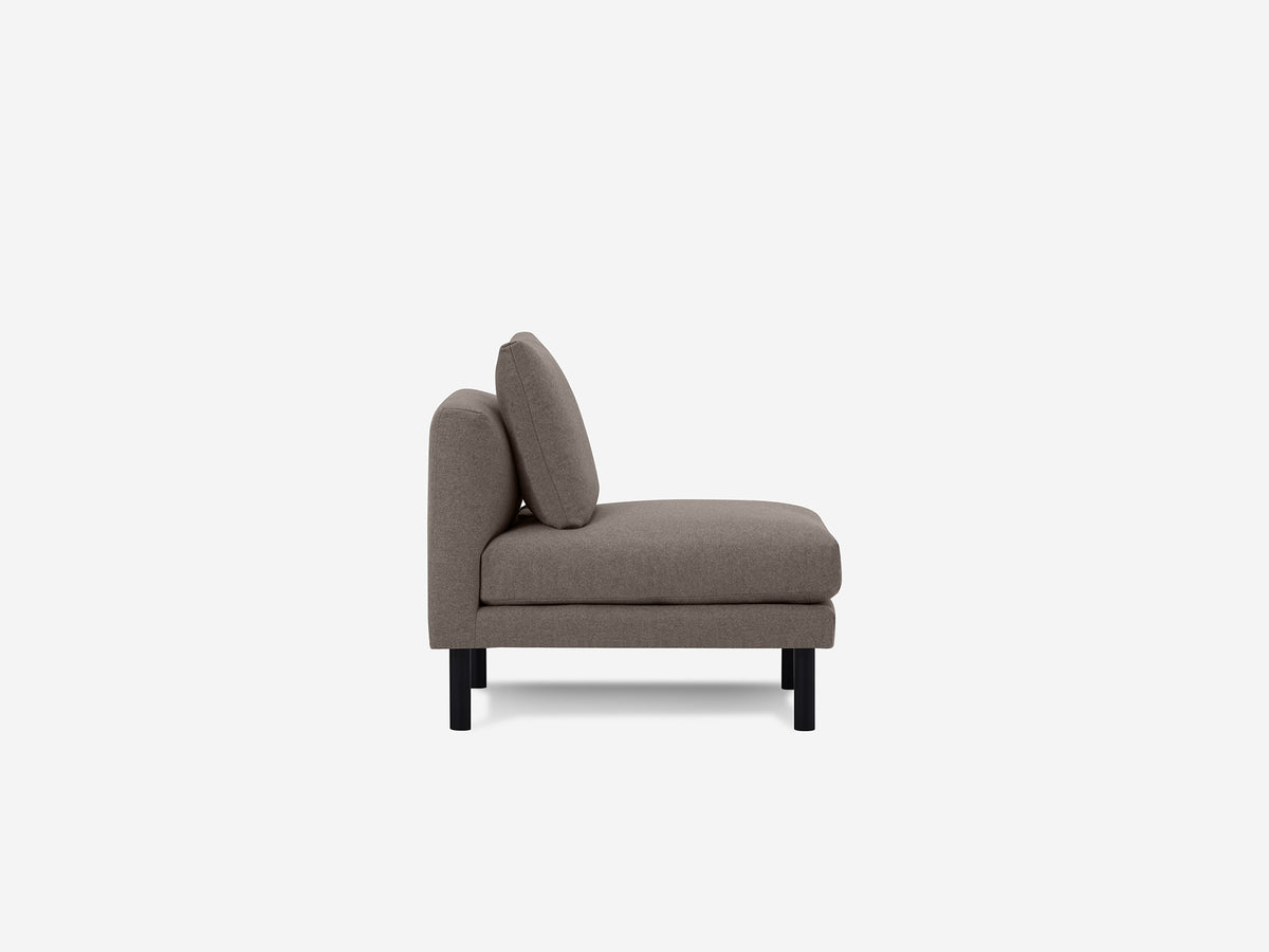 Grade 60 Lana Dark Taupe with Black Ash Legs