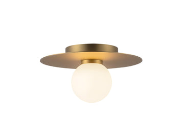 Elixir Flush Mount Light – 10" / Brushed Gold