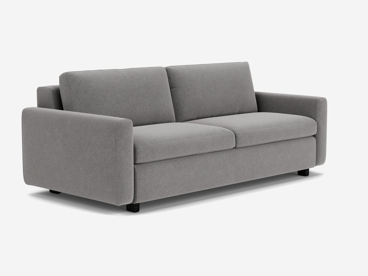 Mila Grey with Black Ash Legs - Narrow Arms