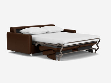 Reva Sleeper Sofa – Narrow (6.3") / Double / Leather / Reva Narrow Double Core Leather – view 4