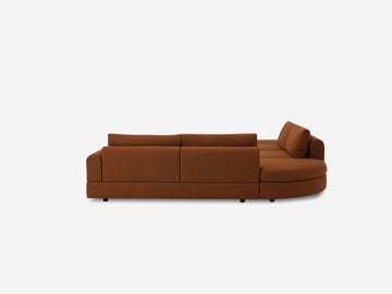 Lana Burnt Orange - Right Hand Facing Loveseat