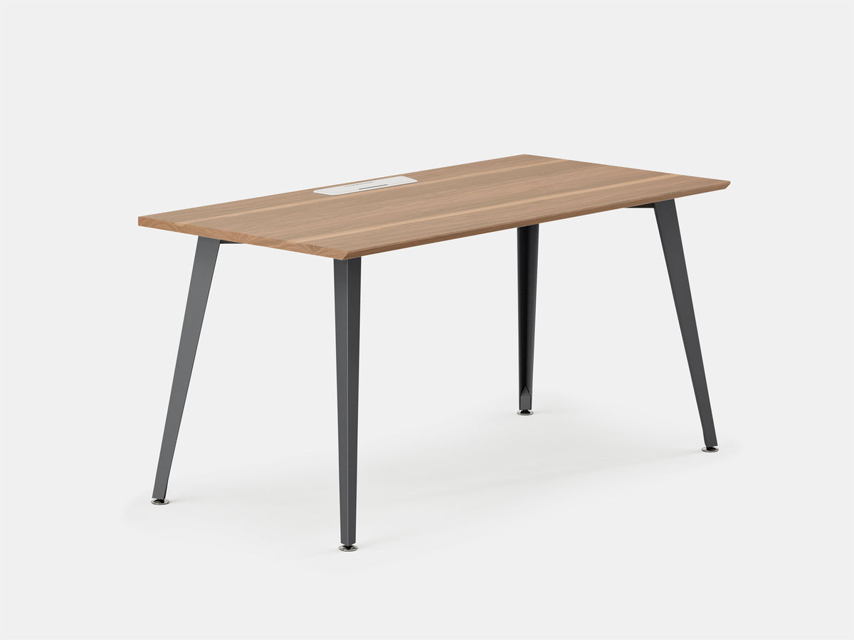 Office Desk – 60" x 30" / Charcoal / Walnut – view 2