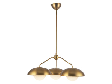 Rubio Chandelier – Aged Gold/Opal Matte Glass