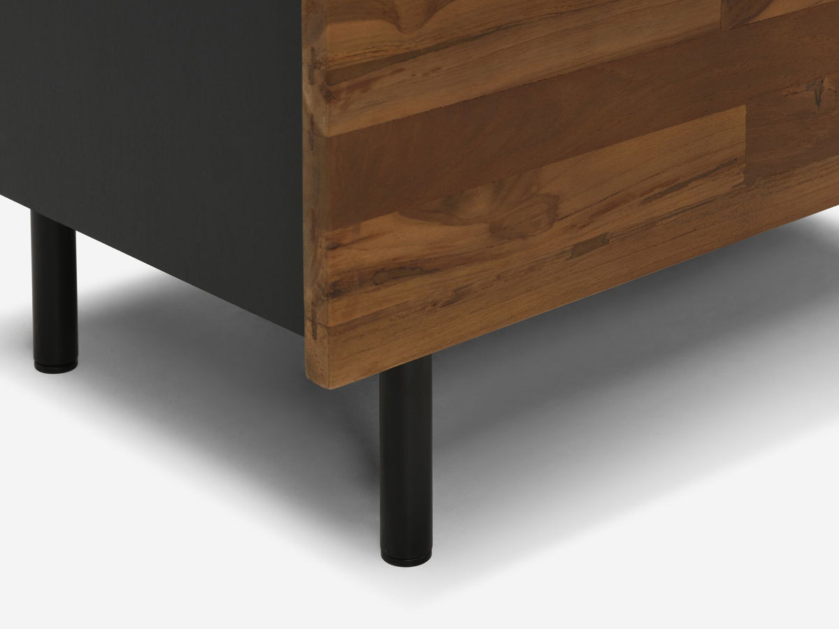 Reclaimed Teak Single Dresser – Charcoal – view 8