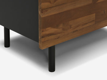 Reclaimed Teak Single Dresser – Charcoal – view 8