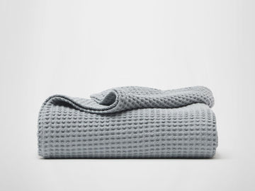 Silk & Snow Waffle Coverlet – Queen / Luna