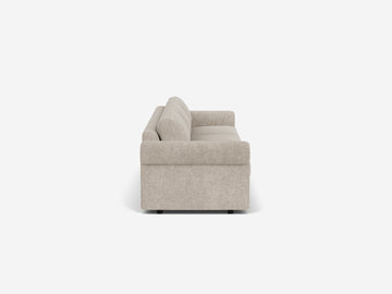 Polo Grey Fabric - 3 Seat - Shallow - Roll Arms