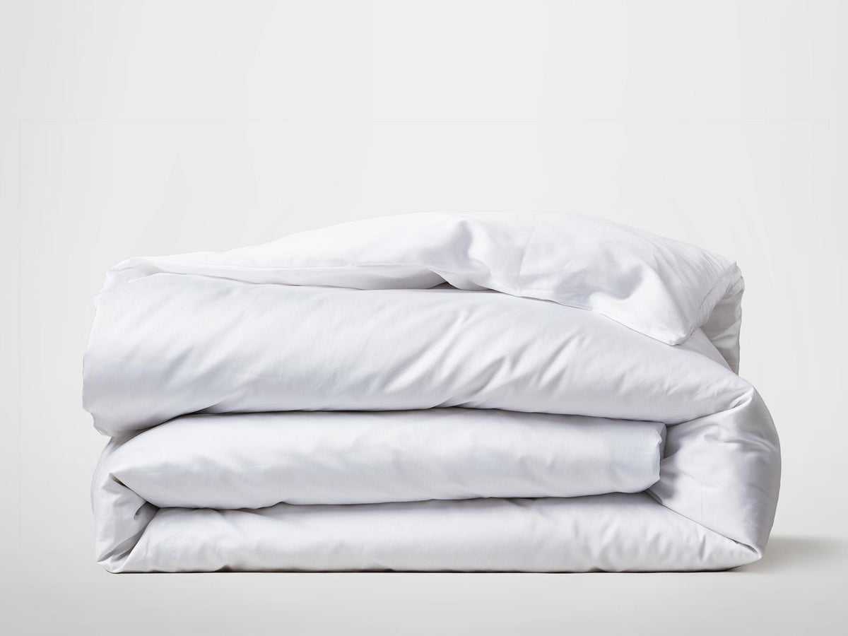 SIlk & Snow Egyptian Cotton Duvet Cover – Full/Queen / White