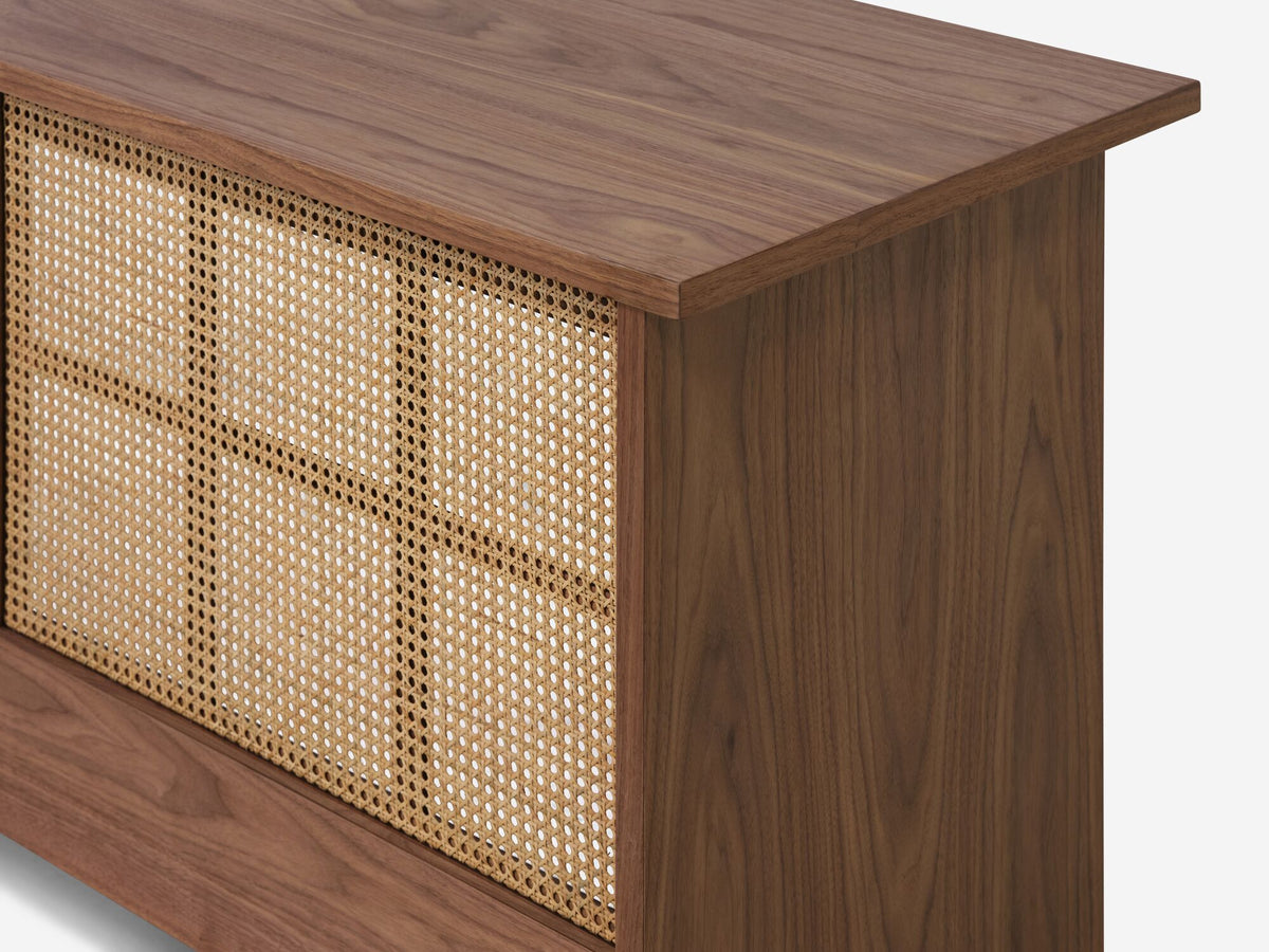 Walnut - Natural Cane Screen