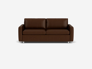 Reva Sleeper Sofa – Narrow (6.3") / Double / Leather / Reva Narrow Double Core Leather