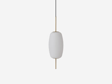 Silk Pendant Lamp – Large / Brass