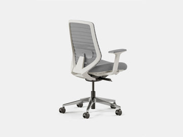 Ergonomic Office Chair – Pebble (White) – view 2