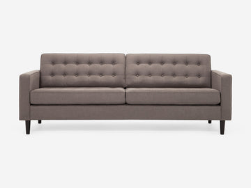 86" - Discontinued Fabric with Black Ash Legs and Regular Arm Height
