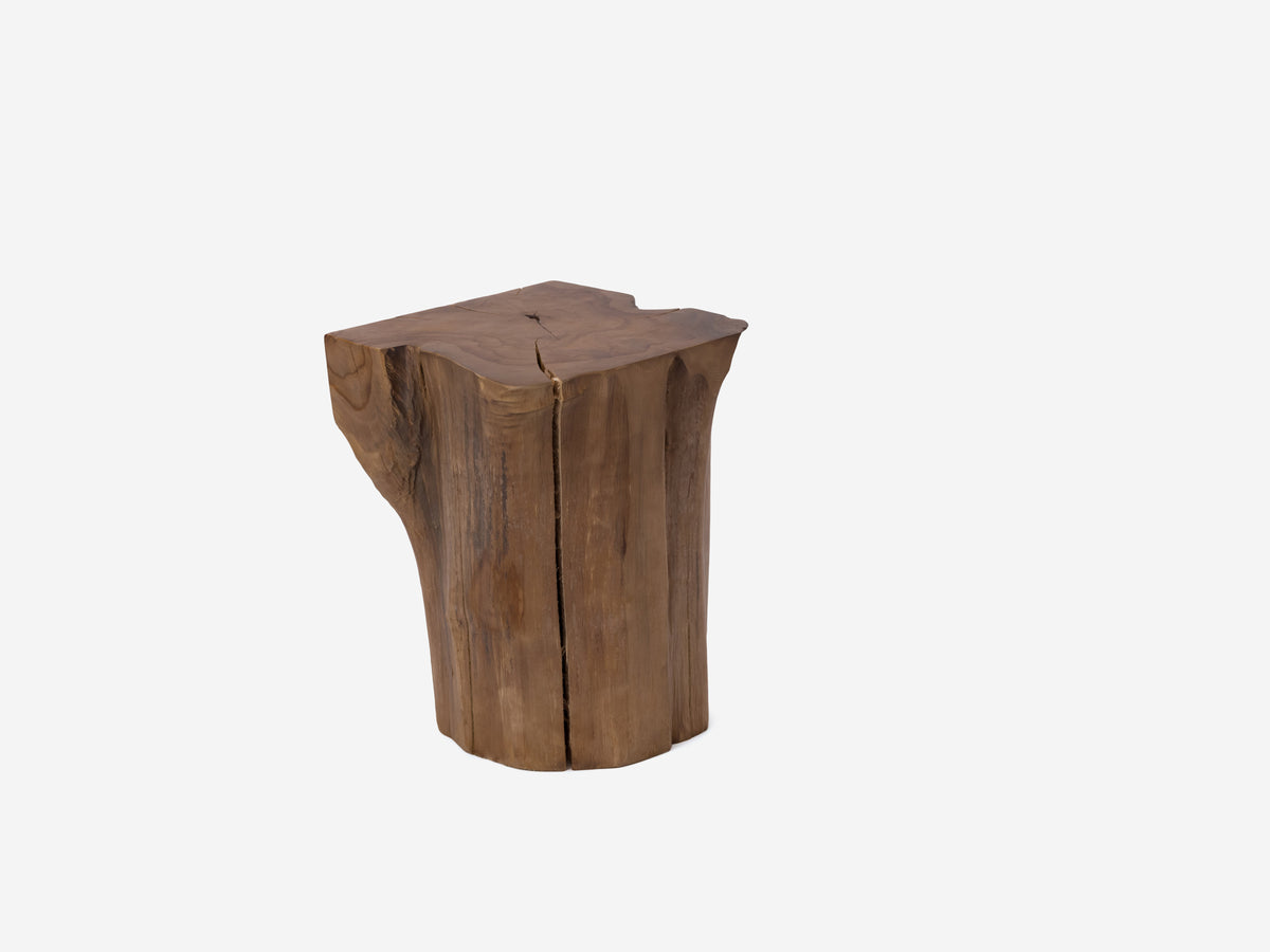 Solid Teak Stool - Rectangle – Reclaimed Teak – view 8