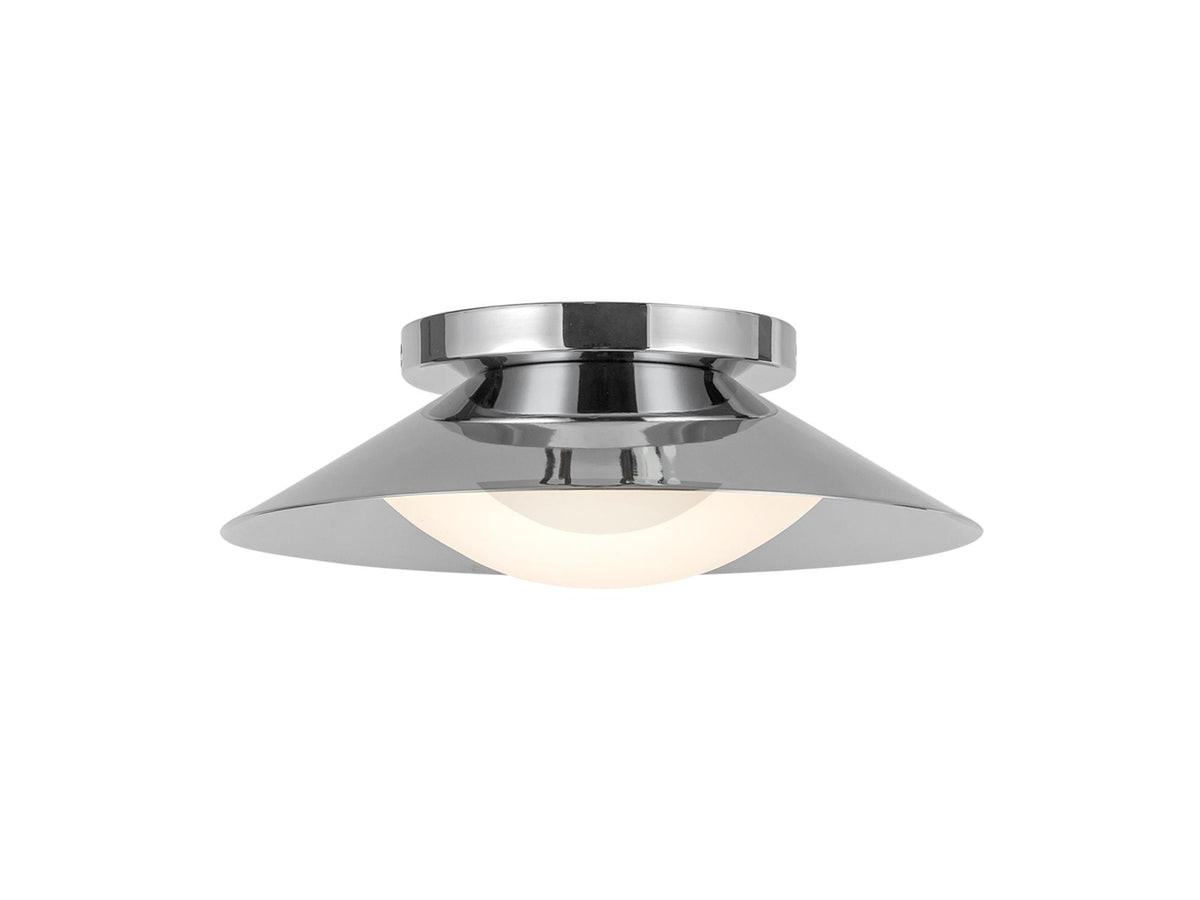 Cleo Wall Sconce – 1 Light / Chrome/Opal Glass – view 3