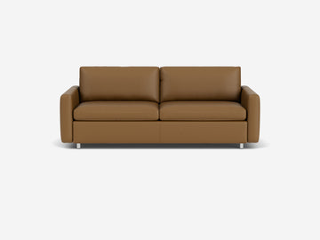 Reva Sleeper Sofa – Narrow (6.3") / Queen / Leather / Reva Narrow Queen Core Leather