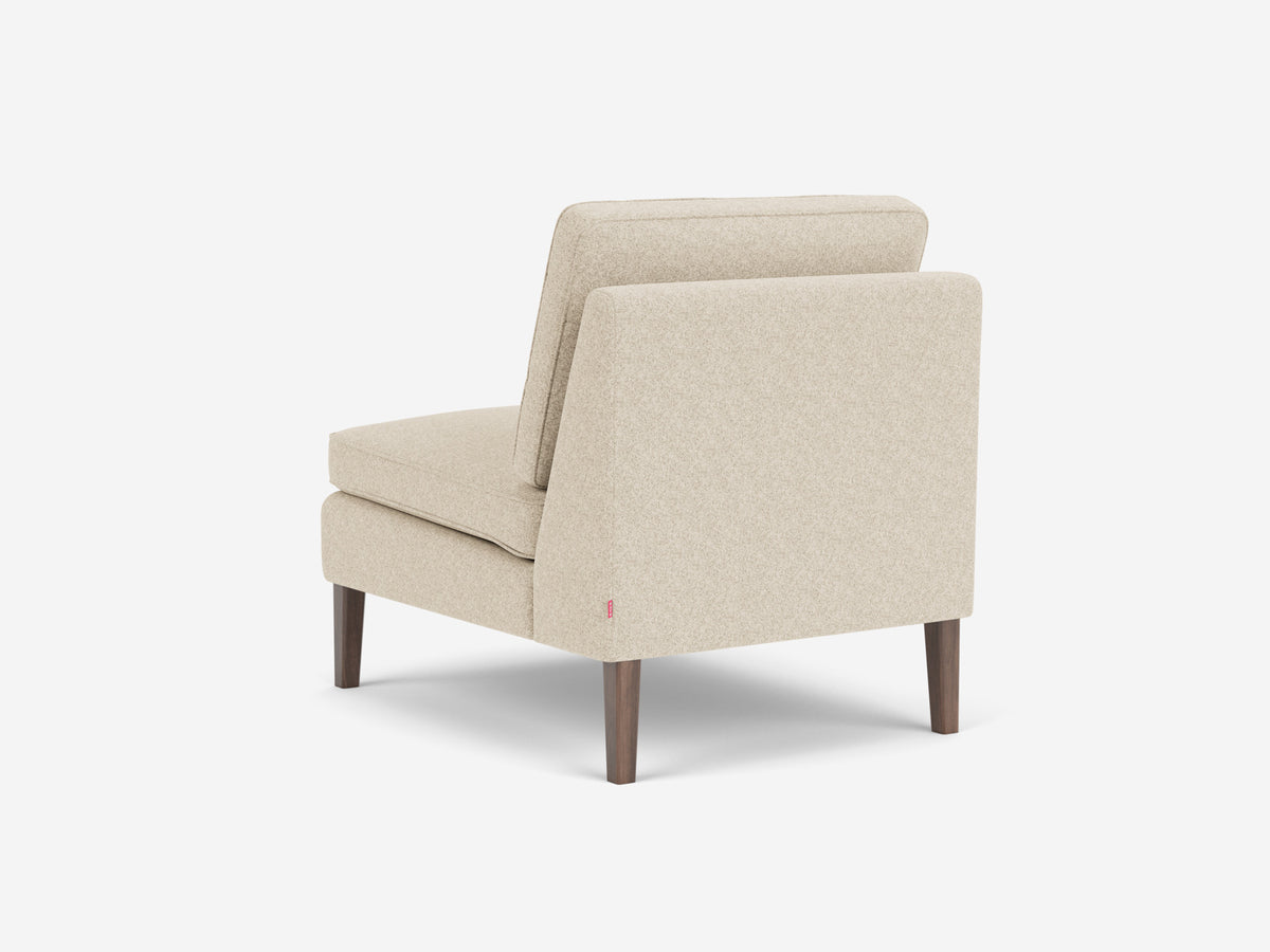 Lana Sand with Walnut Legs - Armless