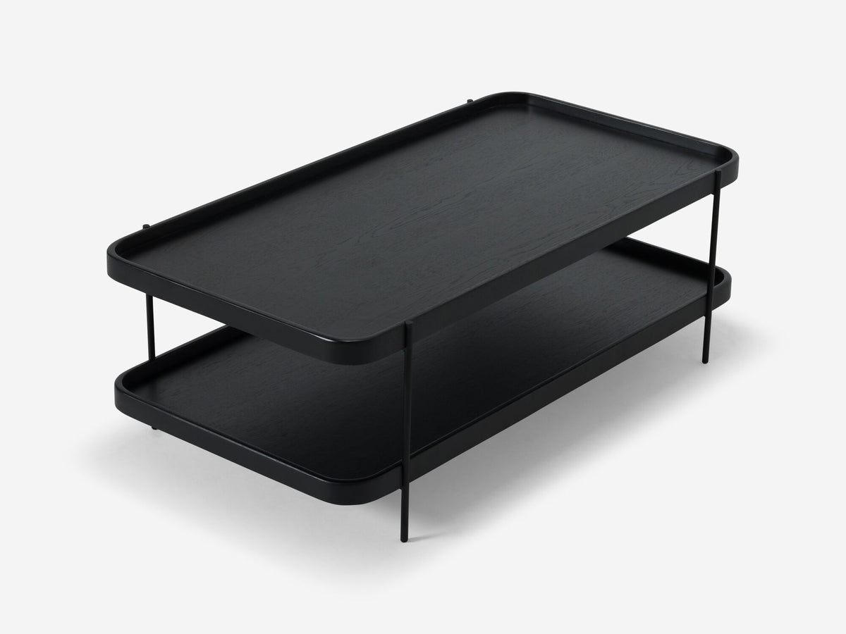 Sage Rectangular Coffee Table – Black Oak – view 6