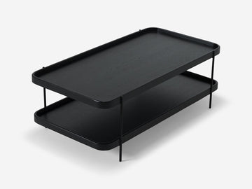 Sage Rectangular Coffee Table – Black Oak – view 6