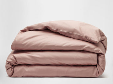 SIlk & Snow Egyptian Cotton Duvet Cover – Full/Queen / Misty Rose
