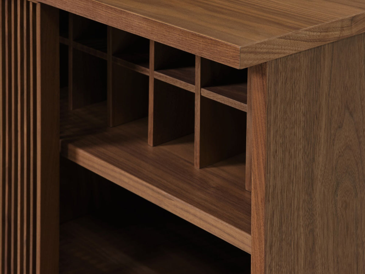 Walnut with Optional Wine Rack
