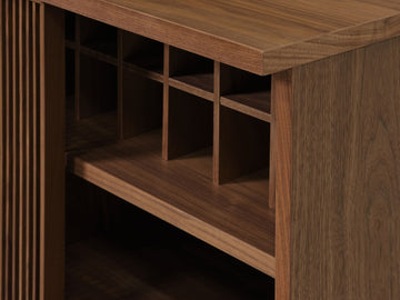 Walnut with Optional Wine Rack