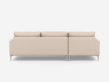 Grade 30 Panama Natural avec pattes aluminium - méridienne gauchère
