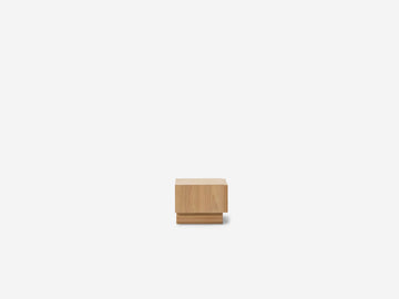 Stadium Single Drawer Nightstand – Oak – view 3