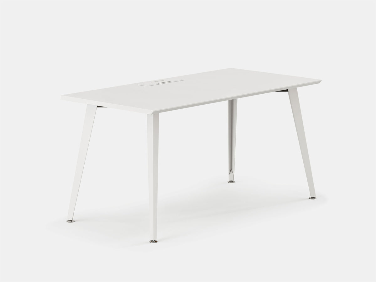 Office Desk – 60" x 30" / White / White – view 2