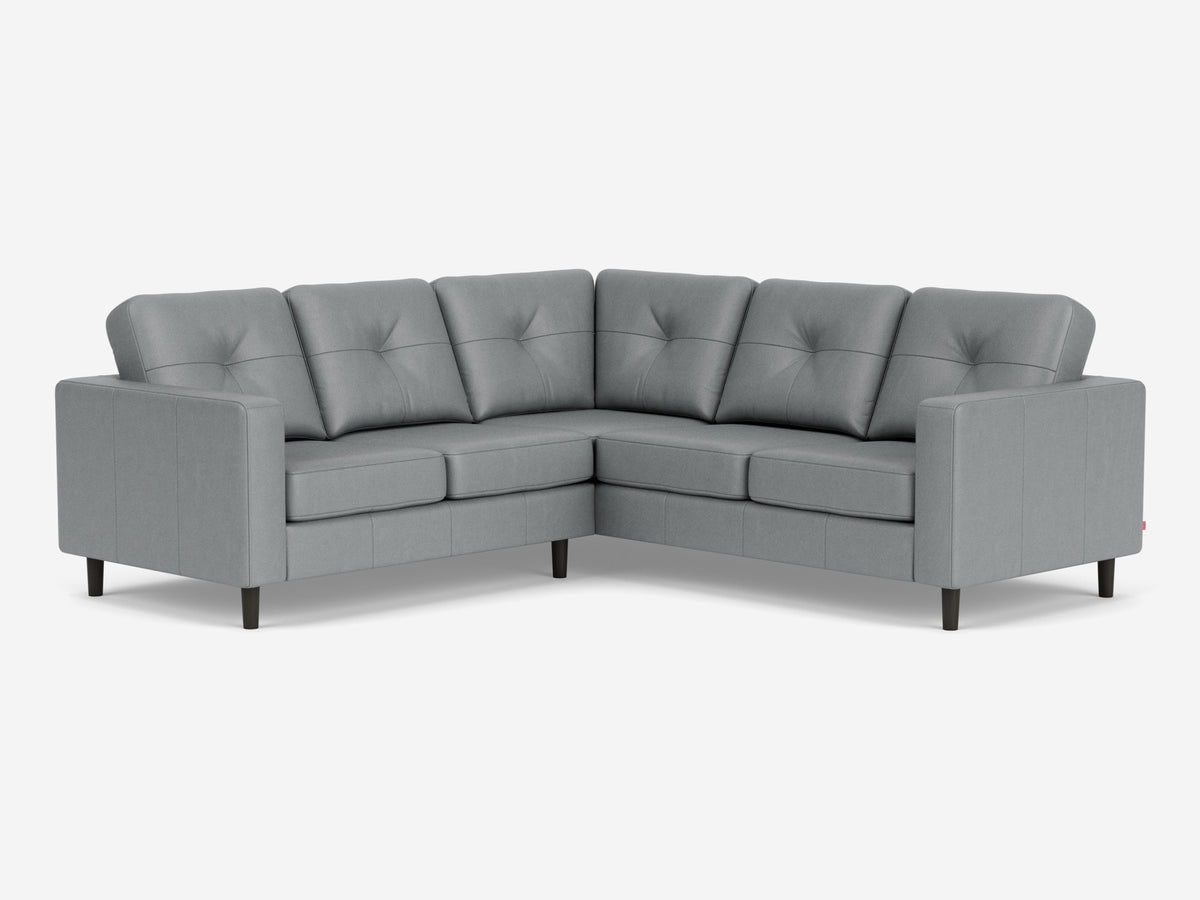 Montecristo warm grey avec pattes onyx - causeuse gauchère