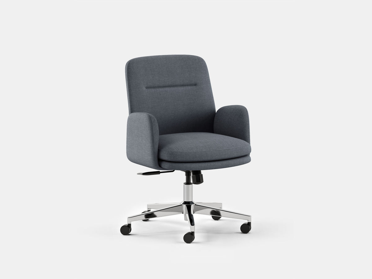 Softside Office Chair – Mid / Fabric / Overcast