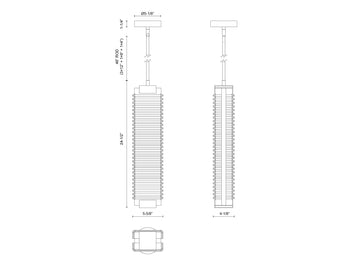 Alai Pendant – 24" / Urban Bronze – view 4