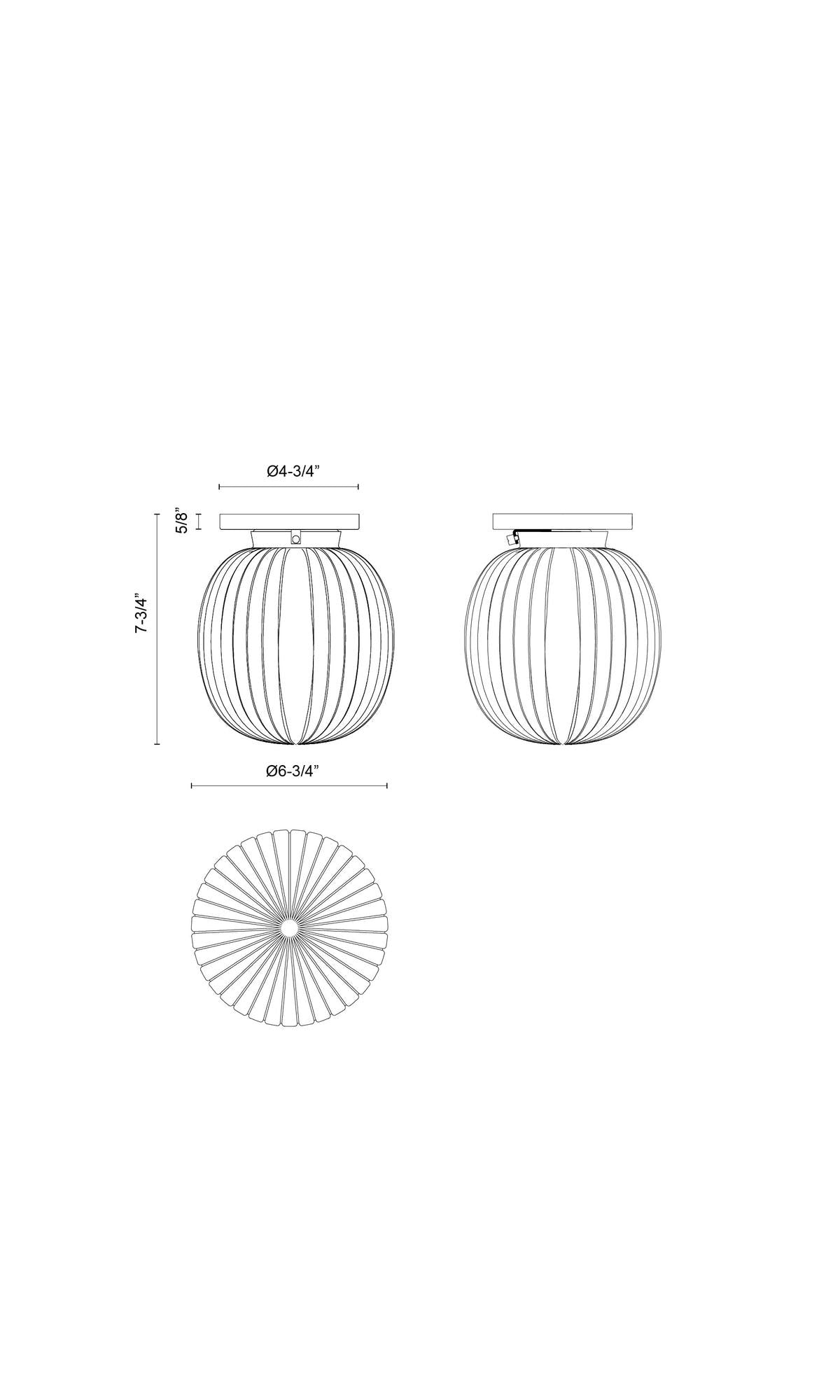 Semi-Flush Mount Light
