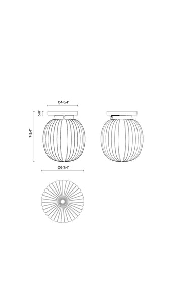 Semi-Flush Mount Light