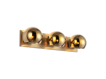 Willow Wall Light – 22" / Brushed Gold/Copper Glass