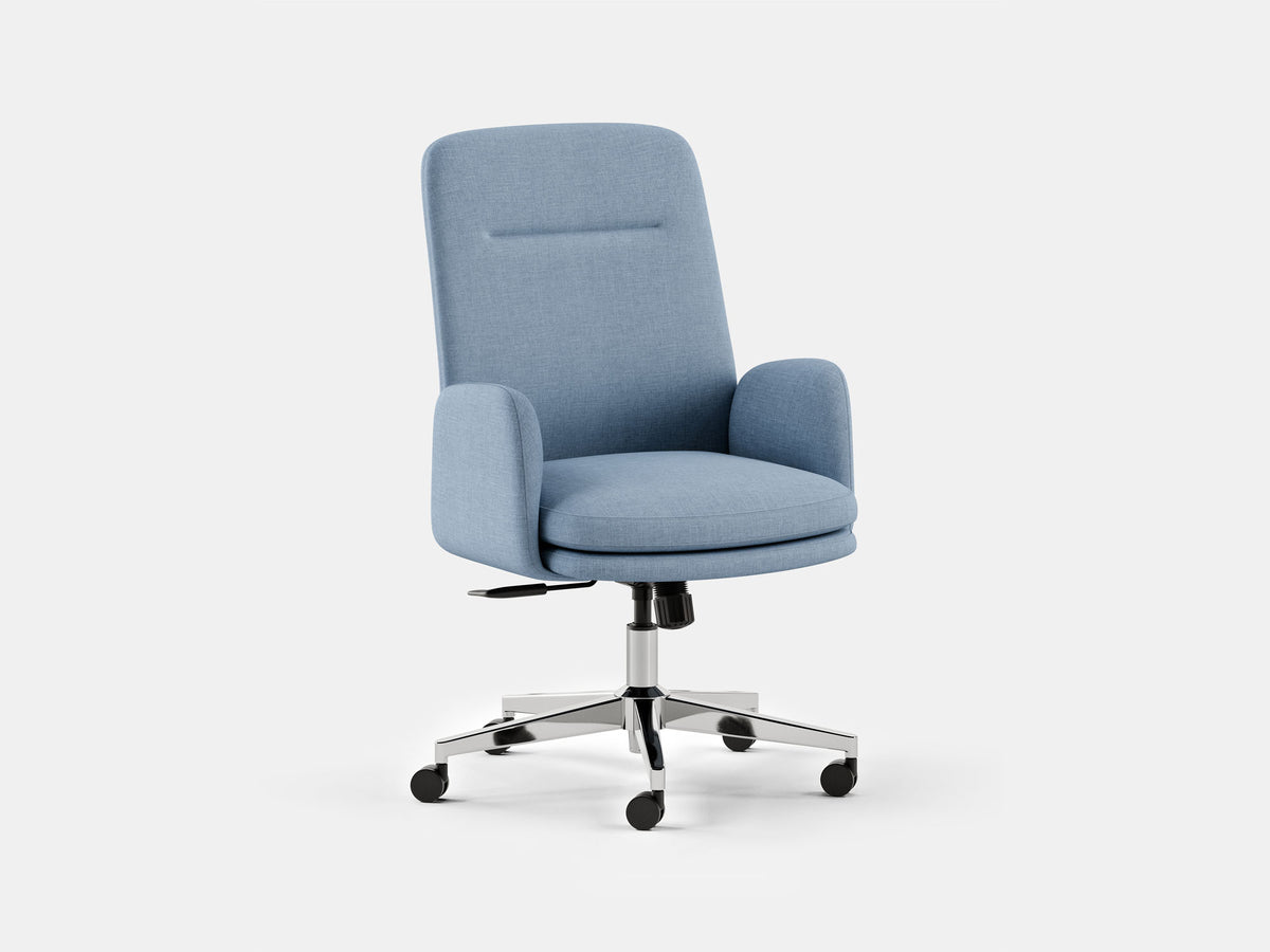 Softside Office Chair – High / Fabric / Skylight
