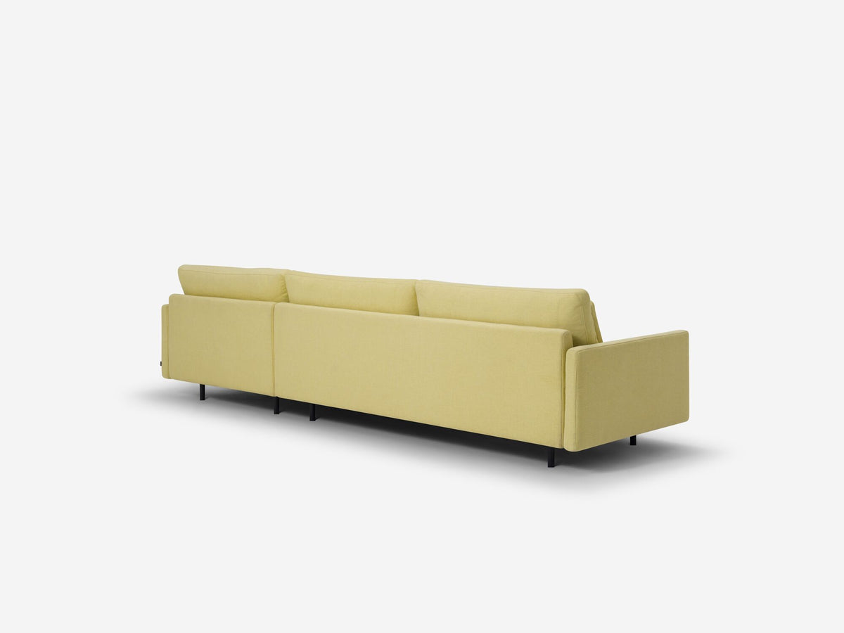Maria Lemon - Deep Seat Depth - 39" Seat Width - Narrow Arms - Metal Tube Legs