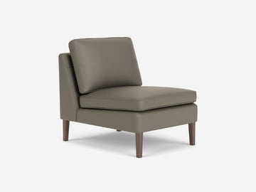 Rein Grey with Walnut Legs - Armless