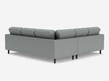 Montecristo warm grey avec pattes onyx - causeuse gauchère