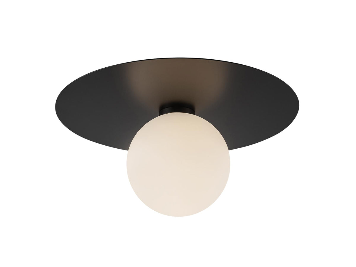 Elixir Flush Mount Light – 14" / Black