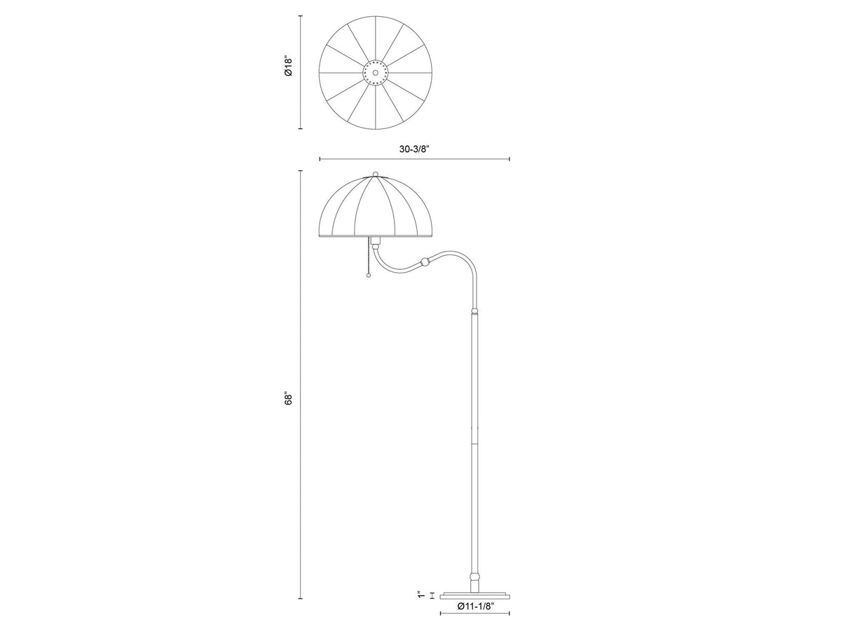 Crosby Floor Lamp – Matte Black – view 4