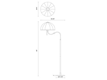 Crosby Floor Lamp – Matte Black – view 4