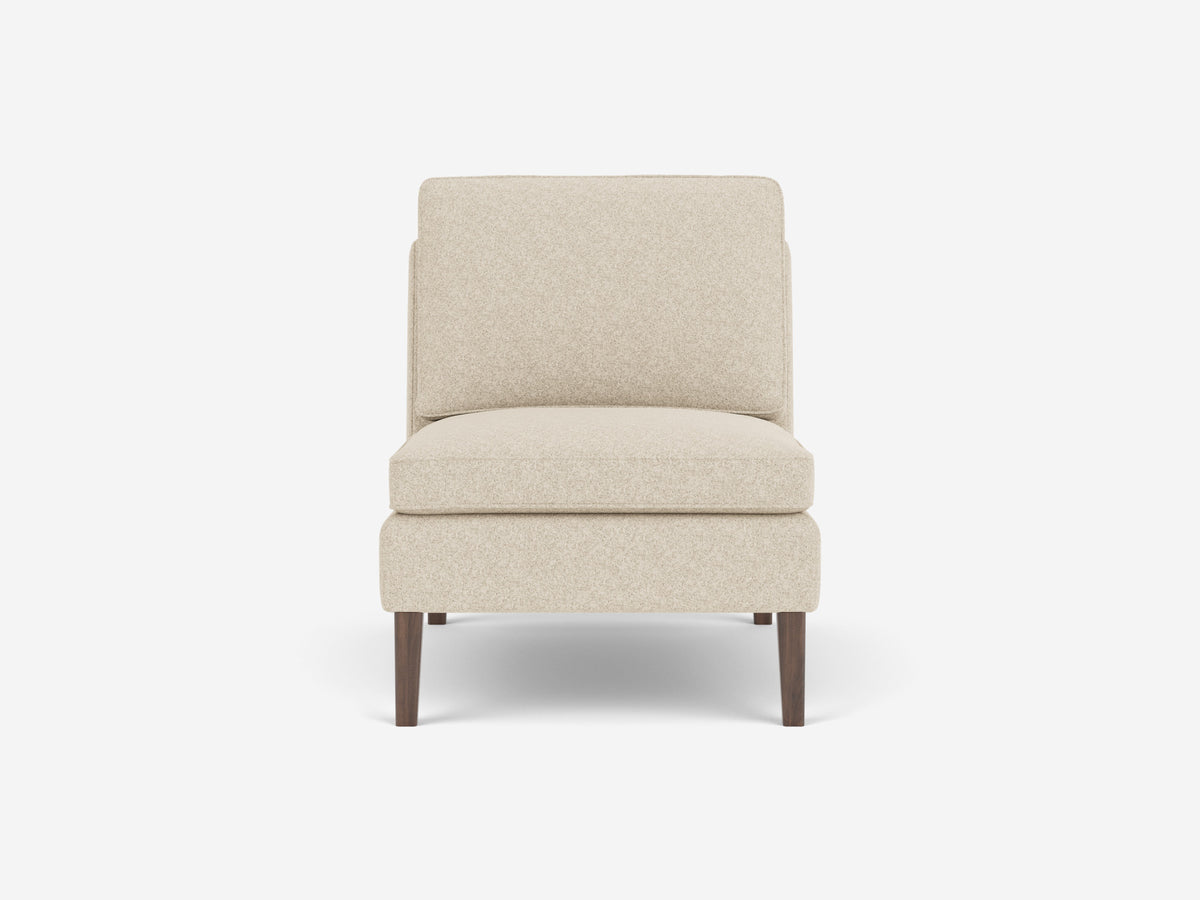 Lana Sand with Walnut Legs - Armless