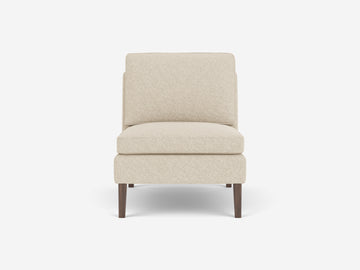 Lana Sand with Walnut Legs - Armless