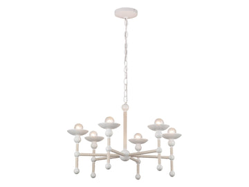 Nadine Chandelier – Matte White/Cotton