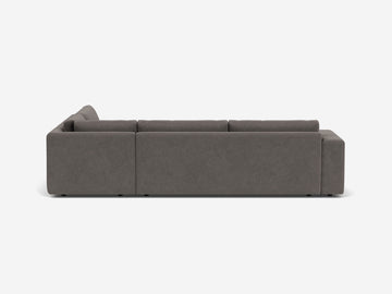 Mila Silver Fabric - Right Hand Facing Backless Chaise