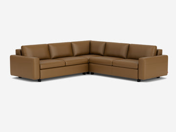 Rein Toast with Black Ash Legs - Standard Arms - Left Hand Facing Storage Loveseat