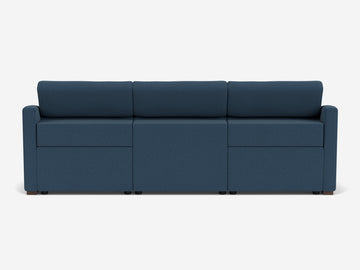 Alma Night Blue with Walnut Legs